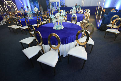 Tablescape and Lounge — Reception decor — St. Regis